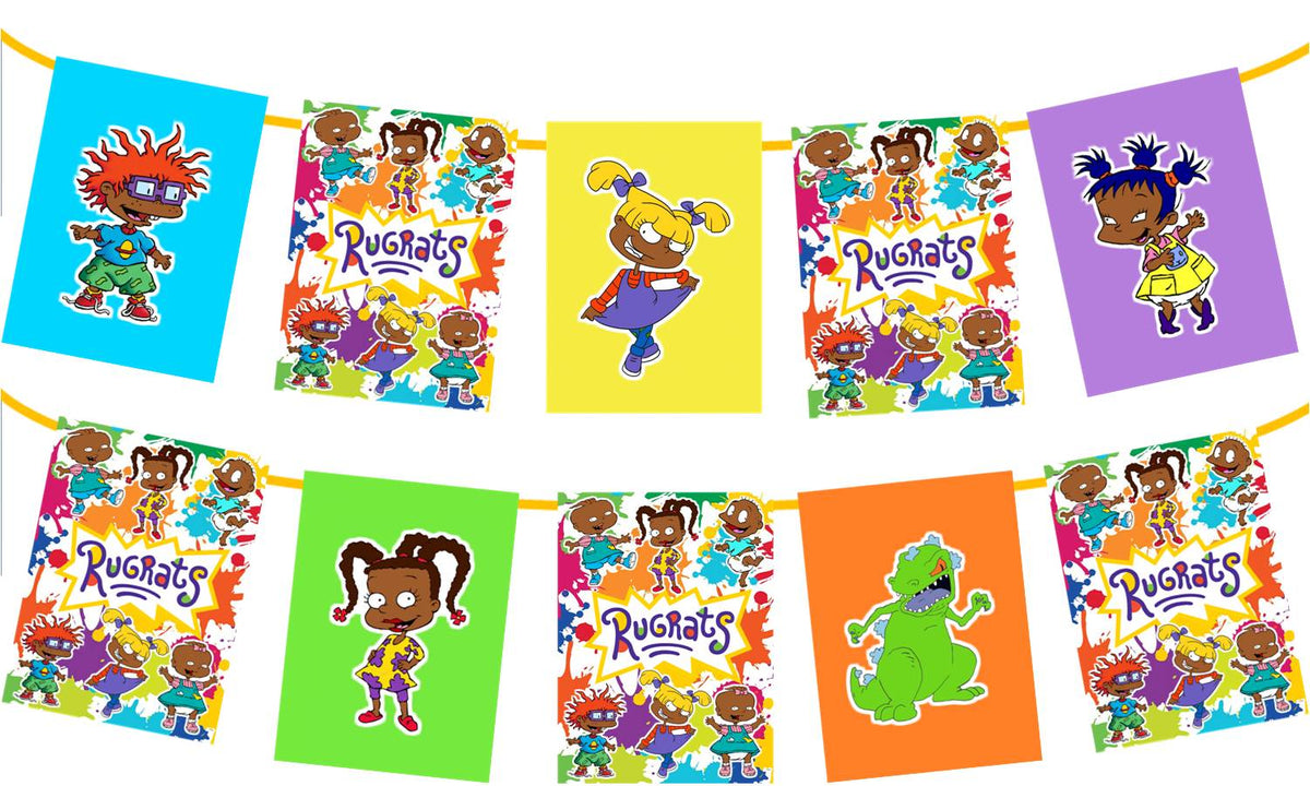 Afro Rugrats Party Banner 7ft Long, Party Decorations – Party Mania USA