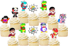 Load image into Gallery viewer, Ryans world cupcake toppers, cake decorations