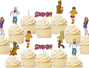 scooby doo cupcake toppers, cake decorations