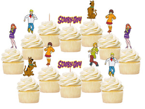 Scooby Doo Cupcake Toppers, Handmade