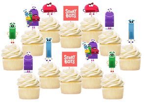 StoryBots Cupcake Toppers, Handmade