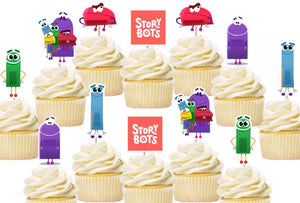 StoryBots Cupcake Toppers, Handmade