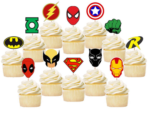 Superhero Cupcake Toppers