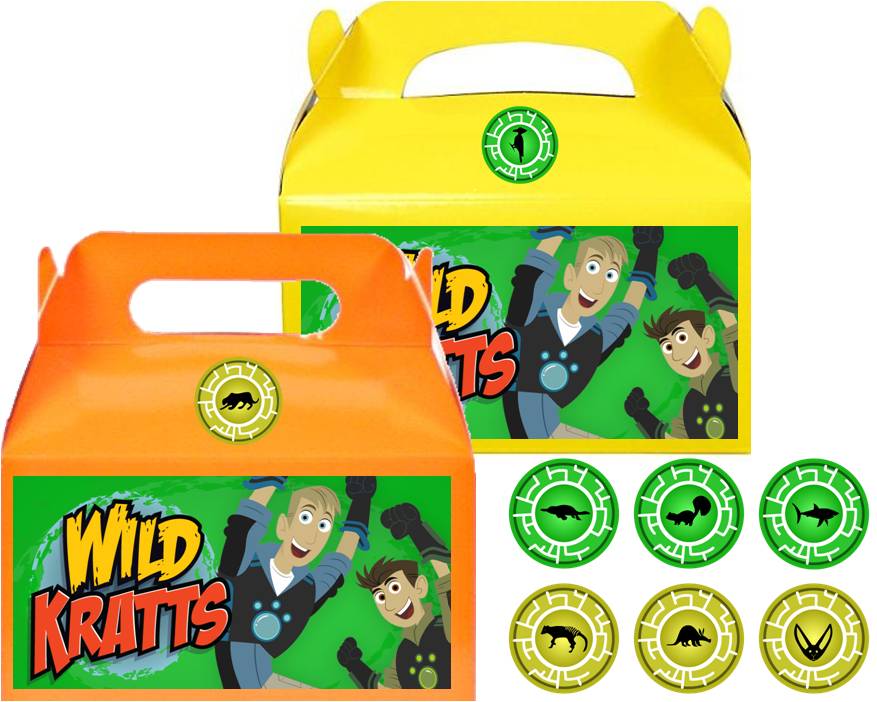 Wild Kratts Treat Favor Candy Boxes