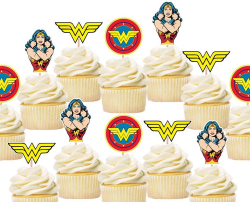 Wonder Woman Cupcake Toppers
