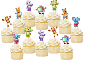 Word Party Cupcake Toppers, Party Supplies