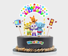 Load image into Gallery viewer, Word Party Cake Topper, Party Supplies
