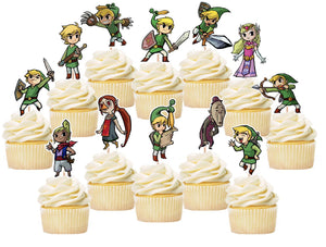 Legend of Zelda Cupcake Toppers, Handmade