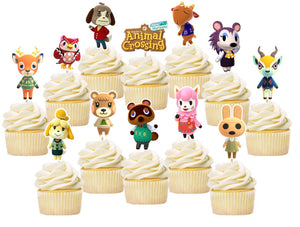 Animal Crossing Cupcake Toppers, Party Supplies