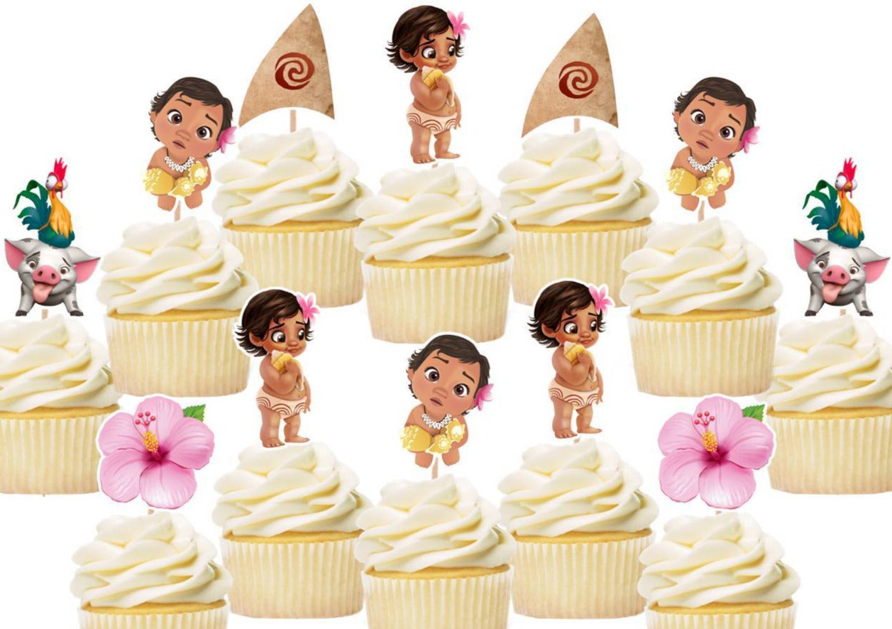 JeVenis Moana Geïnspireerde Cupcake Toppers Moana Cupcake JeVenis Moana Geïnspireerde Cupcake Toppers Moana Cupcake