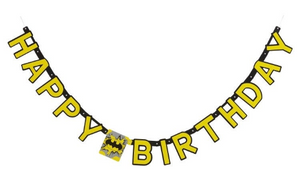 Batman Birthday Banner, Batman Party Supplies