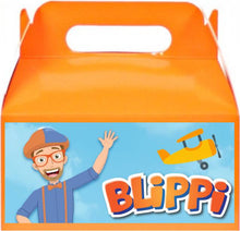 Load image into Gallery viewer, Blippi Treat Favor Boxes, Party Supplies
