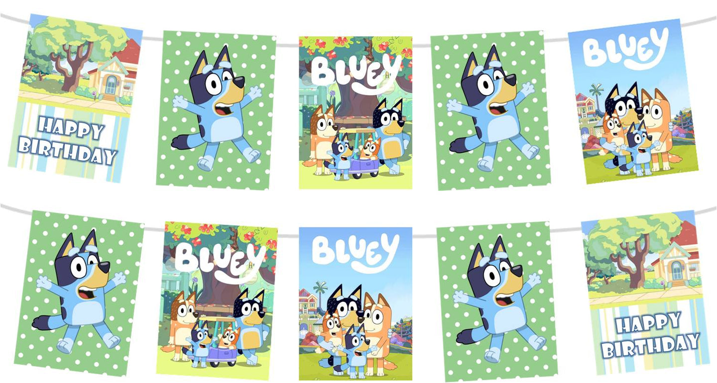 Bluey Birthday Party Banner 7ft, Birthday Party Supplies – Party