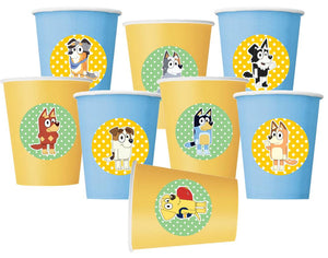 Bluey Party Paper Cups
