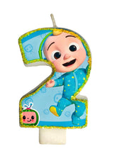 Load image into Gallery viewer, Cocomelon Birthday Number Candle Party Supplies, Choose Age