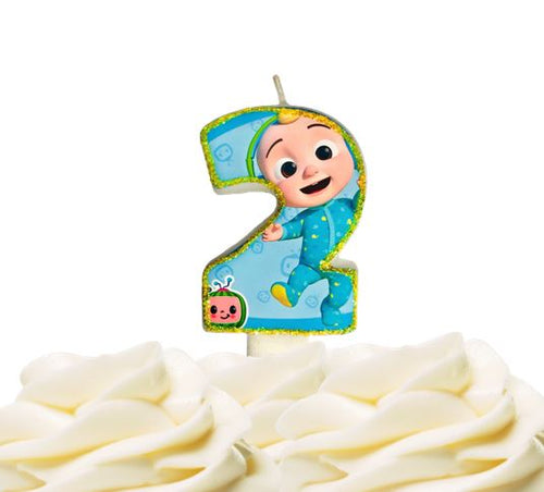 Cocomelon birthday number candle