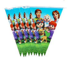 Load image into Gallery viewer, Cocomelon 10ft Birthday Flags Banner