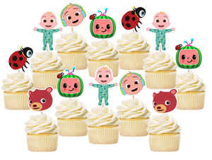 Cocomelon Cupcake Toppers, Handmade