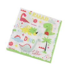 Load image into Gallery viewer, Baby Dino Dinosaur Party Supplies Napkins