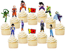 Load image into Gallery viewer, Dragon Ball Z Cupcake Toppers, Party Supplies
