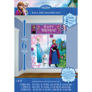 Frozen birthday party supplies backdrop wall decorating kit