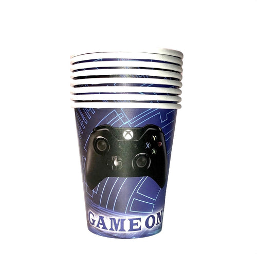 Video game birthday party supplies, video game cups