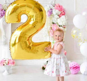 40" Gold Foil Number Balloon