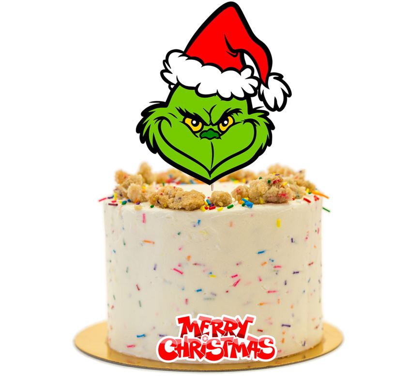 merry christmas cake topper