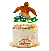 Load image into Gallery viewer, Grizzy and The Lemmings Cake Topper