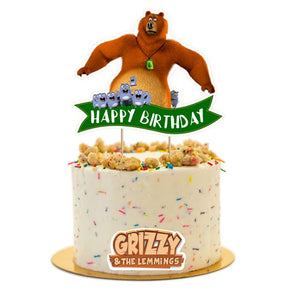 Grizzy and The Lemmings Cake Topper