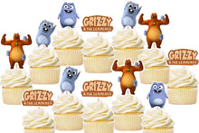 Load image into Gallery viewer, Grizzy and The Lemmings Cupcake Toppers