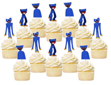 Load image into Gallery viewer, Poppy Huggy Wuggy Cupcake Toppers