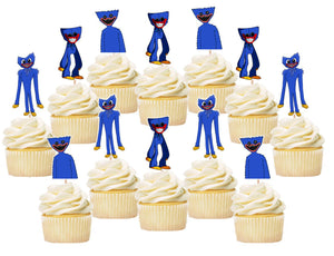 Poppy Huggy Wuggy Cupcake Toppers