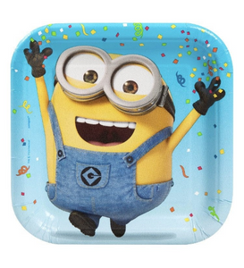 minions birthday party supplies, plates