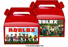 Load image into Gallery viewer, Roblox Birthday Party Treat Favor Boxes 8ct