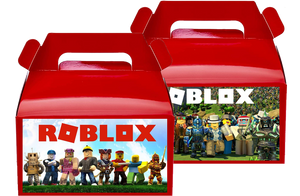 Roblox Treat Favor Boxes, Party Supplies