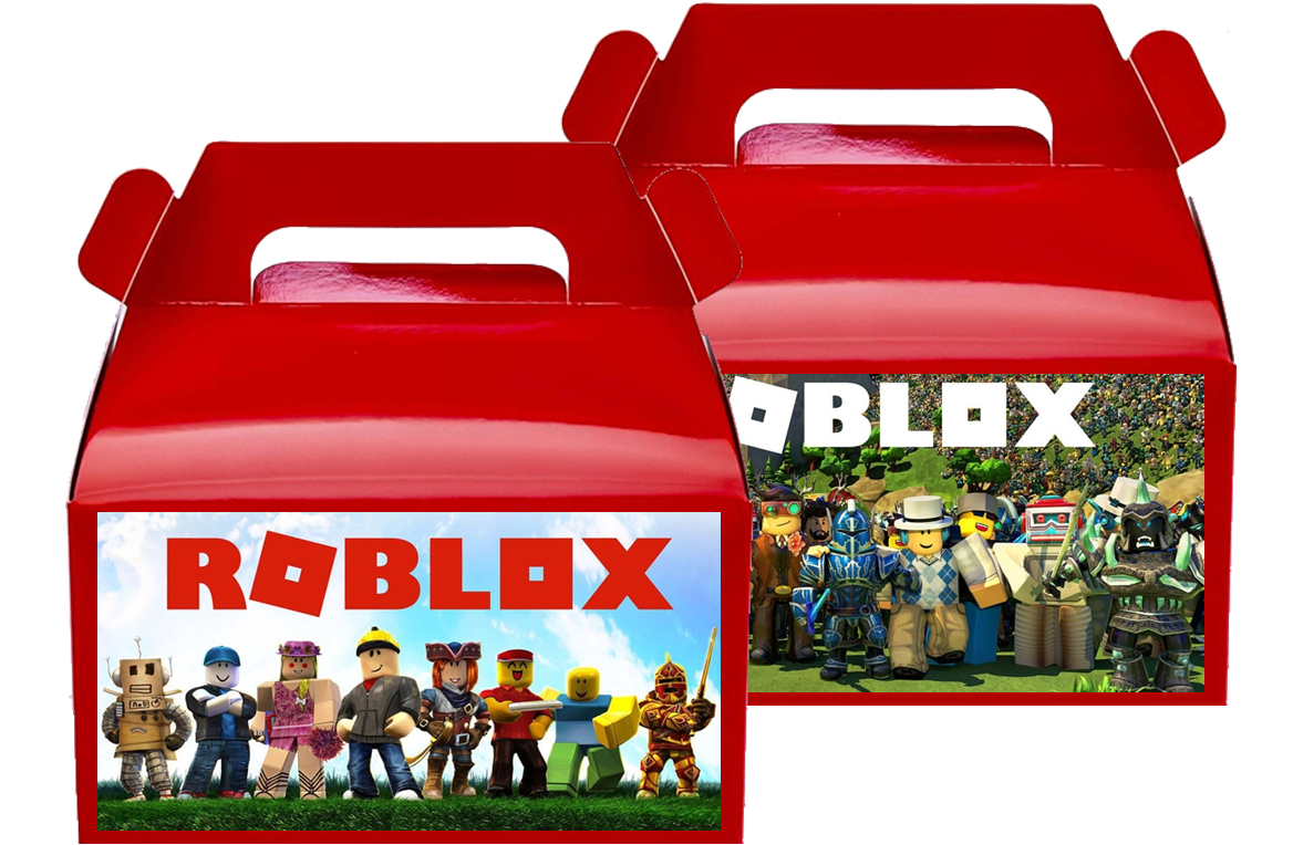 Roblox Treat Favor Boxes, Party Supplies