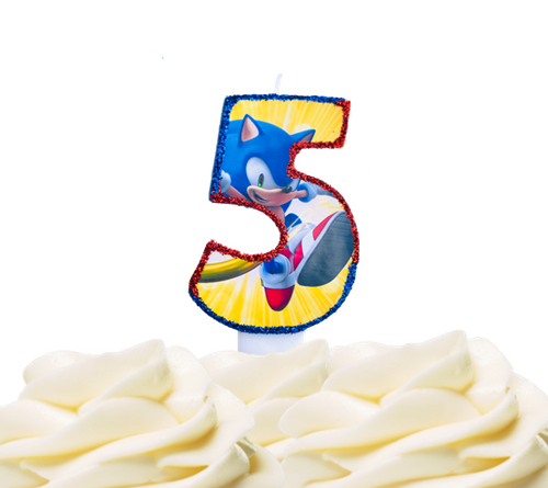 Sonic the hedgehog Birthday Cake Candle