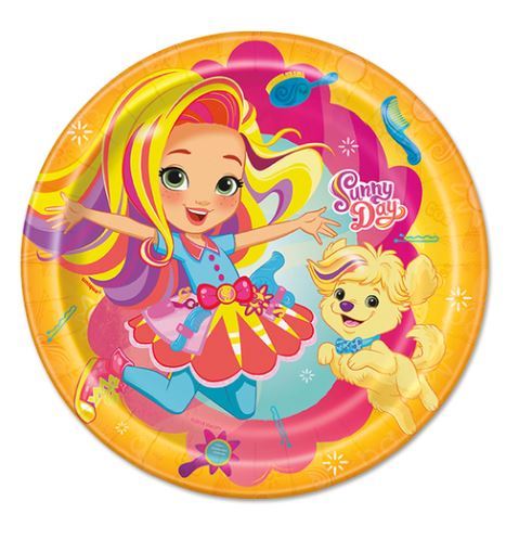 Sunny Day Birthday Plates, Sunny Day Birthday Party Supplies