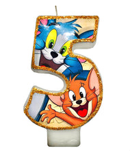 Load image into Gallery viewer, Tom and Jerry Birthday Number Candle Party Supplies, Choose Age