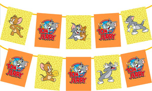 Tom and Jerry Birthday Party Banner