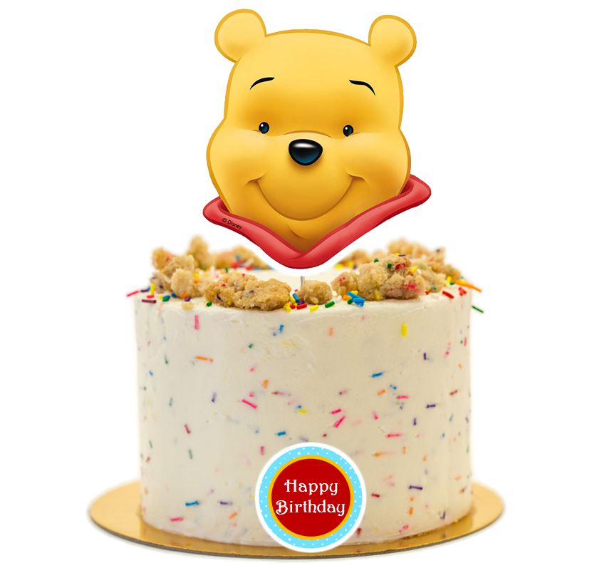 Double-sided Cake Topper Classic Winnie the Pooh Baby Shower - Etsy